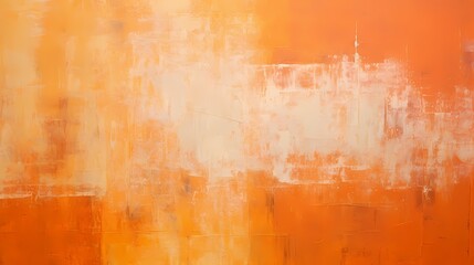 Vibrant single-color abstract composition in fiery orange, exuding a sense of energy and warmth in a visually striking display