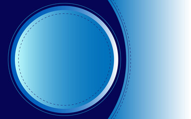 circle shape and line blue background