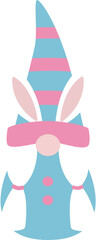 Gnome with Easter Bunny Ears vector