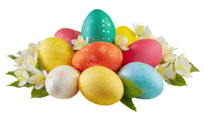 Easter eggs - isolated