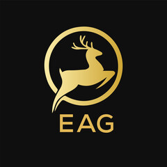 EAG Letter logo design template vector. EAG Business abstract connection vector logo. EAG icon circle logotype.
