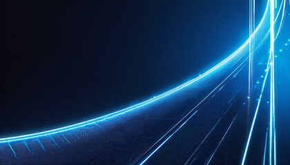 Technology science banner lines minimalist style; empty space