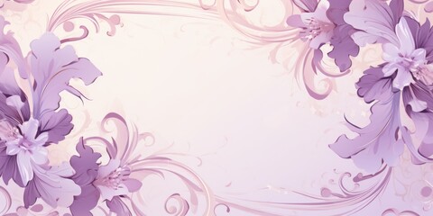 Fototapeta na wymiar Lilac illustration style background very large blank area