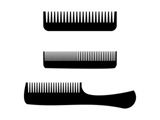 Hair comb logo icon vector template 