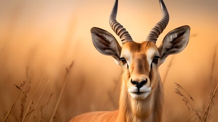 A Antelope portrait, wildlife photography
 - obrazy, fototapety, plakaty