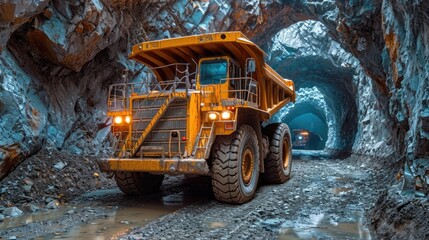 underground mining machinery, truck, transport