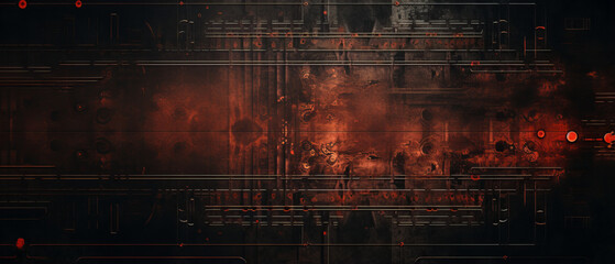 Abstract Fiery Digital Art Background.