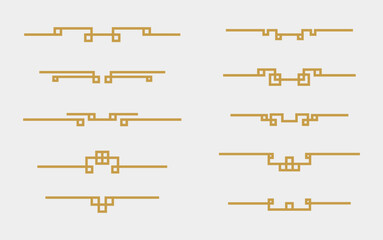 Chinese Oriental Divider set, to be paired with chinese frames.