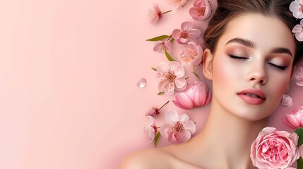 versital background for beauty industry adverts, design