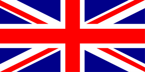 Red white and blue flag of United Kingdom named Union Jack combined flag of England, Scotland, Wales and Northern Ireland, Illustration made January 28th, 2024, Zurich, Switzerland.