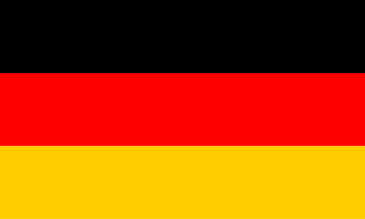 Black red and yellow flag of European country of Germany. Illustration made January 28th, 2024, Zurich, Switzerland.
