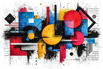 Abstract Shapes in Stylish Artwork