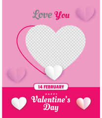 happy valentine's day design 2024
