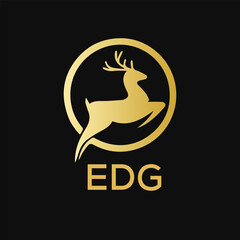 EDG Letter logo design template vector. EDG Business abstract connection vector logo. EDG icon circle logotype.
