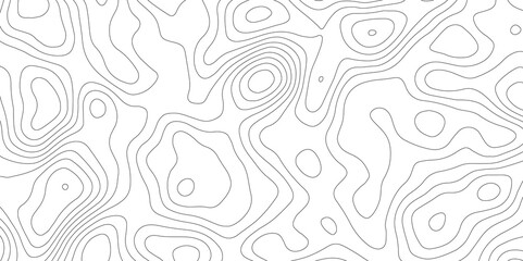 Topographic map background geographic line map with elevation assignments. Modern design with White background with topographic wavy pattern design.paper texture Imitation of a geographical map shades