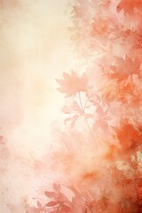 peach abstract floral background with natural grunge textures