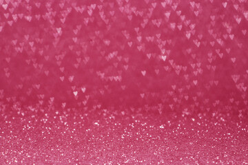 Valentine day concept idea. Abstract pink background. Heart. Bokeh.