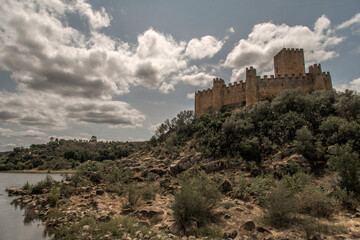 Château d'Almourol sur le Tage à Vila Nova da Barquinha, Ribatejo, Portugal