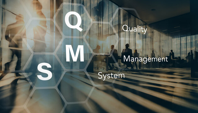 Quality management system concept. Business processes for customer requirements and satisfaction.