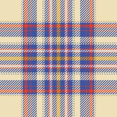 Fototapeta premium Plaid check pattern. Seamless fabric texture. Tartan textile print.