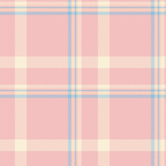 Fabric textile plaid of background tartan pattern with a seamless check vector texture.