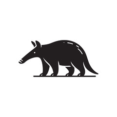 Aardvark Aura: A Collection of Aardvark Silhouettes Illuminating the Essence of Wildlife - Aardvark Illustration - Aardvark Vector
