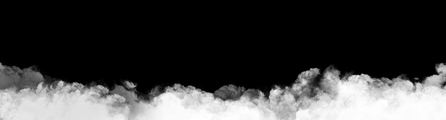 fire isolated, air fog smoke black background