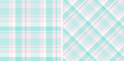 Check plaid tartan of seamless fabric pattern with a textile texture background vector.