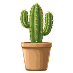 Cactusillustration isolated on transparent background