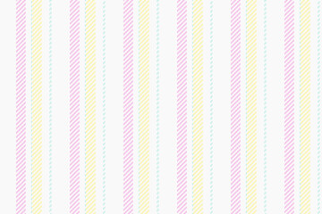 Outfit seamless vector texture, hippie lines textile stripe. Flow vertical fabric background pattern in white and light colors.