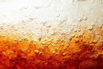 close-up cola background,Cola and Ice, food background, Cola close-up, design element. Beer. Macro...