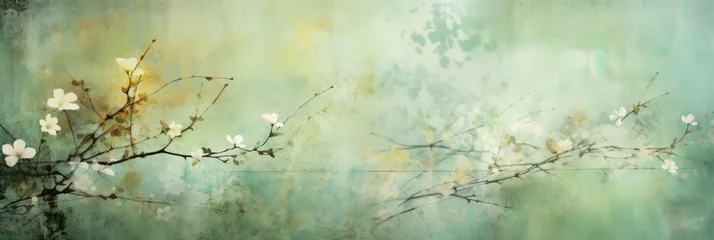  pistachio abstract floral background with natural grunge textures © Celina