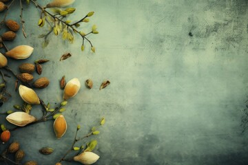 pistachio abstract floral background with natural grunge textures