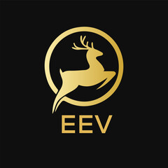EEV Letter logo design template vector. EEV Business abstract connection vector logo. EEV icon circle logotype.
