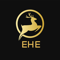 EHE Letter logo design template vector. EHE Business abstract connection vector logo. EHE icon circle logotype.
