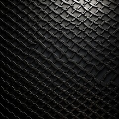 Dark metal hexagon mesh pattern background ai generated