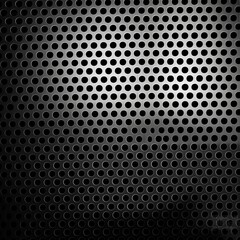 Dark metal hexagon mesh pattern background ai generated