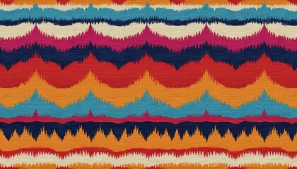 Artistic Ikat: Beautiful Ethnic Motifs in Boho Colors