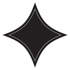 Starburst badge shape, burst wave star, price label sticker