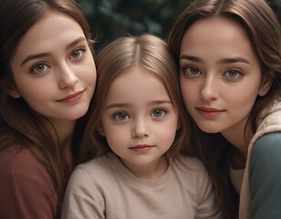 Radiant Togetherness: Capturing the Delight of a Happy Family with Their Cherished One