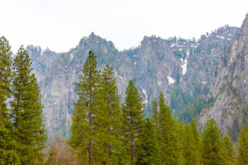 View of the Yosemite Valley National Park