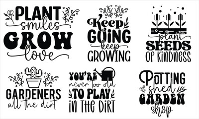 Garden Quotes SVG Design Template