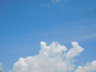 blue sky and white clouds