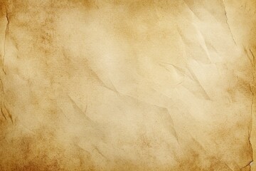 Beige parchment paper background. Amber old crumpled parchment texture. Old papyrus paper. Wallpaper