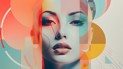 Abstract image with a retro theme