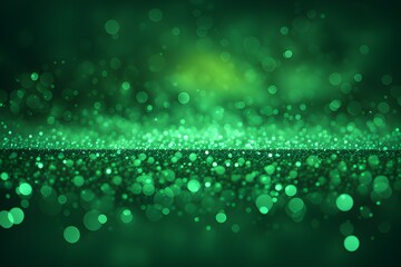 Obraz premium Emerald glow particle