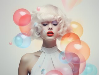 Abstract image with a retro theme