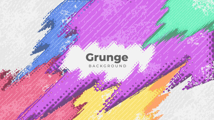 Colorful Abstract Diagonally Background with Grunge Texture