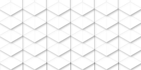  abstract modern square grid pattern ceramic tiles wall and floor background. White and gray paper shape design. Texture surface.metal background. mosic geometry style concept.
