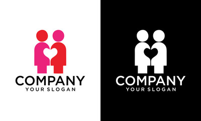 connecting people icon, business network logo, social networking and communication infographic. abstract people silhouette vector illustration.